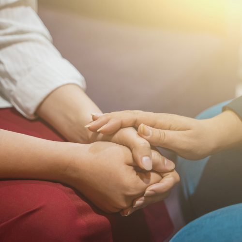 Psychologist consulting and support concept. Doctor consult in psychotherapy session or counsel diagnosis mental health of female patient Psychologist consulting and support concept. Doctor consult in psychotherapy session or counsel diagnosis mental health of female patient, toned